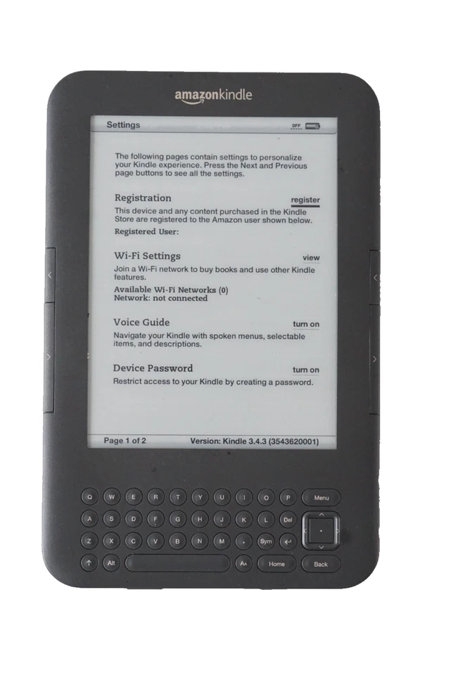 Amazon Kindle Keyboard D00901 3rd Generation 4GB, WiFi  3G + New Battery - Image 4 of 4