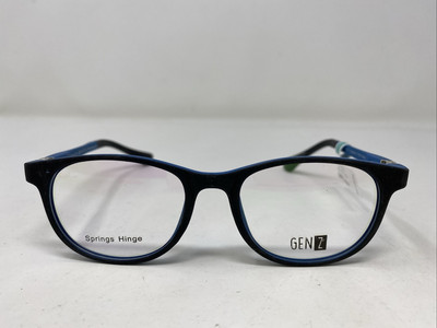 Gen Z GEN-16-05 Matte Black/Blue 45-17-125-34 Full Rim Eyeglasses Frame S582
