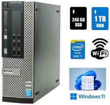 Dell OptiPlex 9020 SFF Core i7 Desktop 32GB RAM 1TB HDD 240GB SDD W11 i7-4770