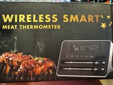 Wireless Smart Meat Thermometer BBQ App Compatible DUAL Probe
