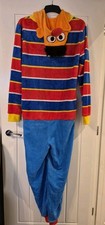 Sesame Street  Child/Adult Ernie Hooded Pyjama Suit/All In One Size XS-S  BNWT