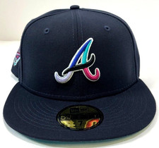 Atlanta Braves MLB NE 1995 World Series POLARLIGHTS  Fitted Hat~Navy