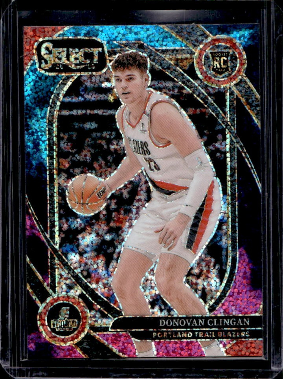 2024-25 Select Donovan Clingan Courtside SSP RC Cosmic Prizm #270 Trail Blazers