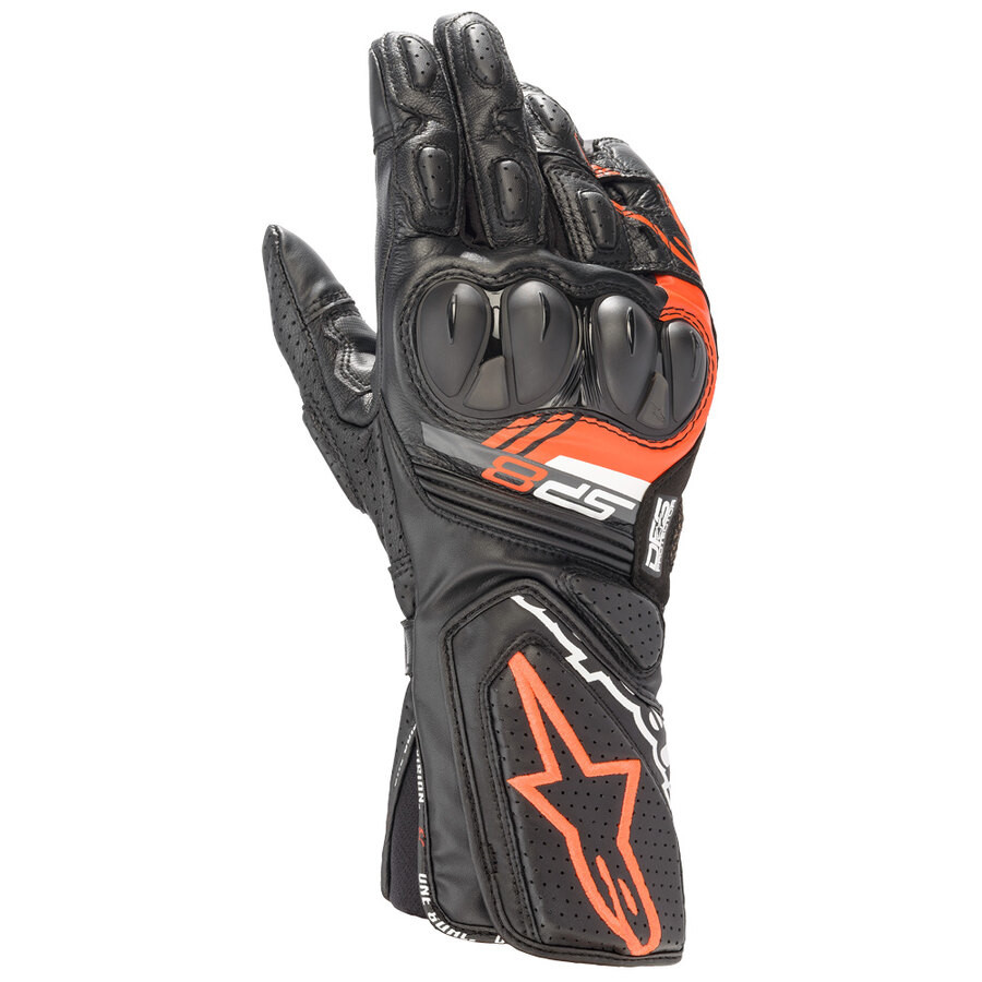 ALPINESTARS Guanti pelle SP-8 V3 nero/ros Tg L