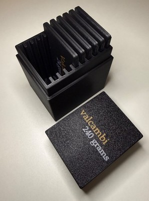 3D Printed- 10 case holder for Precisely Printed Polymers Valcambi 24 gram cases