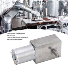 DC Worm Gear Motor 4632 370 Aluminum Brass Double Shaft Mini Worm Motor