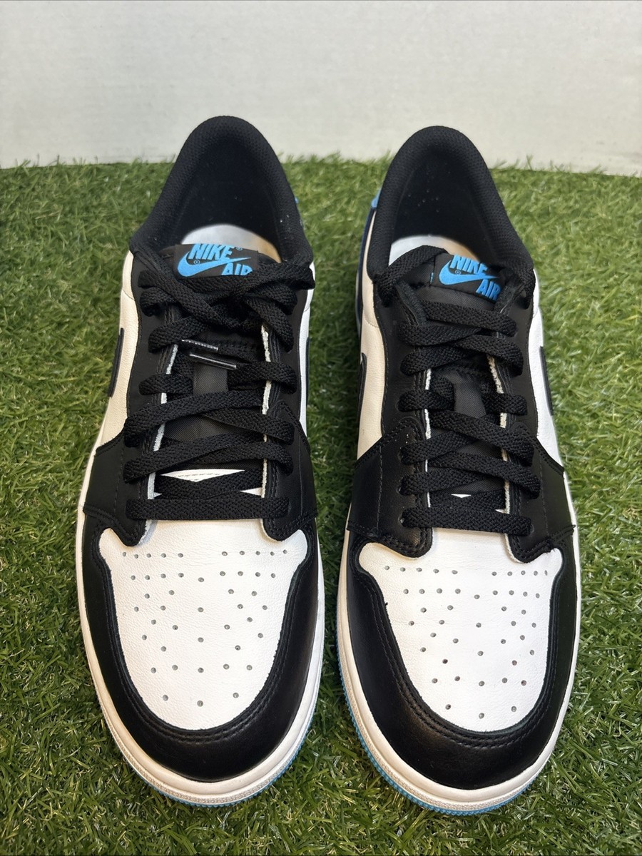 Size 13- Jordan 1 Low Black Dark Powder Blue View 3