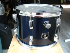 Late '70s TAMA IMPERIALSTAR Tom Drum 9x13" MIDNIGHT BLUE Thin Re-Rings sn 118697