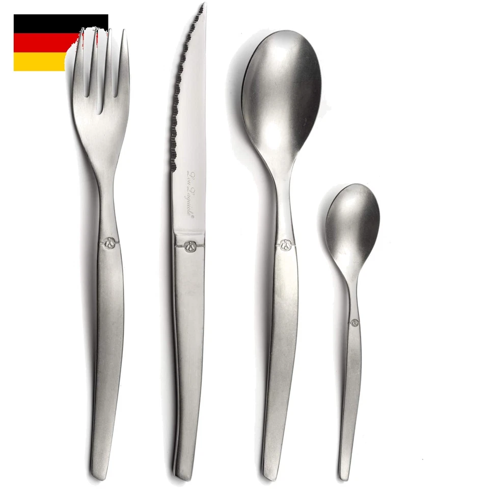 - JET | Besteck Set 6 Personen | 24-Teilig | Spülmaschinenfest | Tafelbesteck 6 - Bild 1 von 4