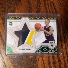 2/5 SSP 2023-24 Topps Royalty Isaiah Wong RC Player Worn STAR RELICS GREEN SR-IW
