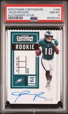 2020 CONTENDERS AUTO-STUB #108 JALEN REAGOR 2/18 PSA 8