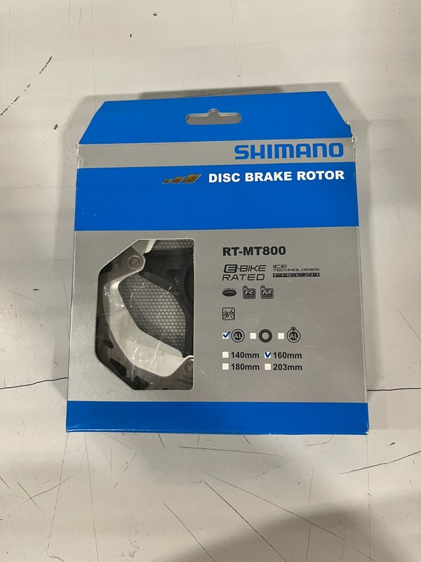Shimano RT-MT800-S Brake Rotor - Silver-NEW