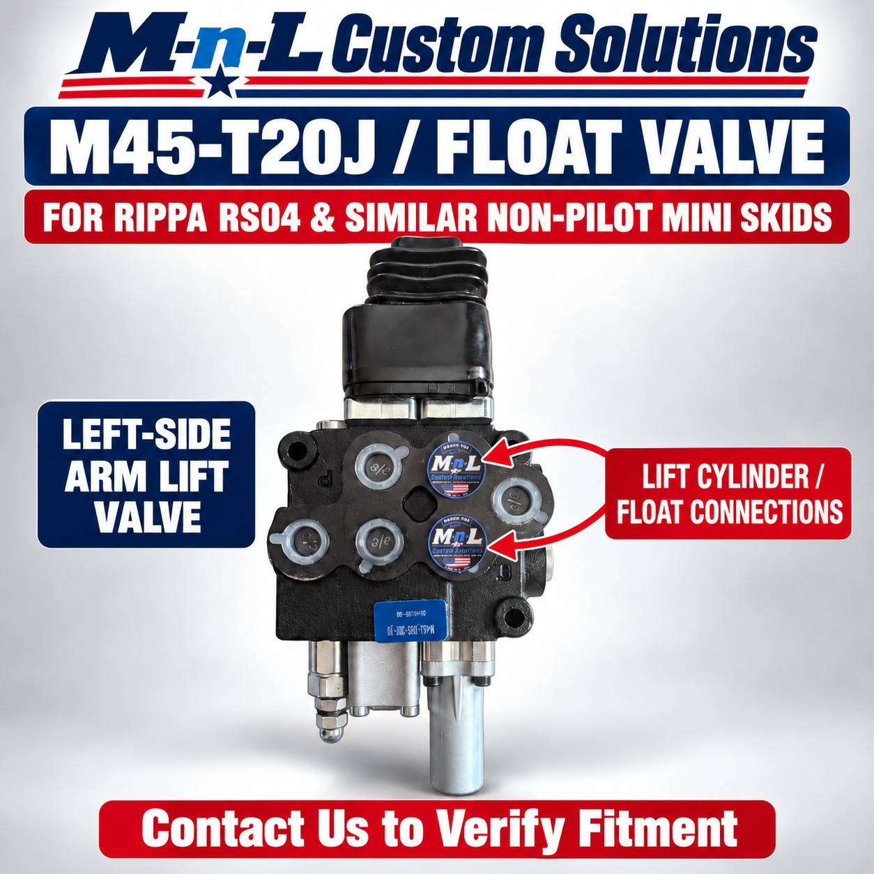 Chinese Mini Skid m45-20T/ With Mechanical Float, Hydraulic Joystick Valve