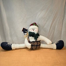 26" GANZ brand Window or Door Draft stopper snowman winter Birdhouse