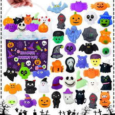Halloween Party Favors, 120Pcs Squishies Toys for Kids, Mochi Squishy Bulk, Kawa