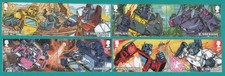 GB 2022 - ROBOTS IN DISGUISE TRANSFORMERS Set of 8 Stamps MNH SG4700-4707