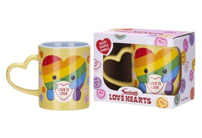 Posh Paws Swizzles Love Hearts 11OZ Arty The Big Hearty Love is Love Heart Shape