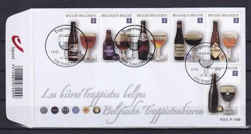 [LM78687] Belgium N°4195/4200FDC Beers First Day Cover COB € 24,00 SUPERB
