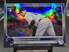 2022 Topps Update #US165 Ron Marinaccio Rainbow Foil Rookie RC
