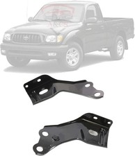For 2001-2004 Toyota Tacoma Front Bumper Bracket Black Steel Pair Leftright