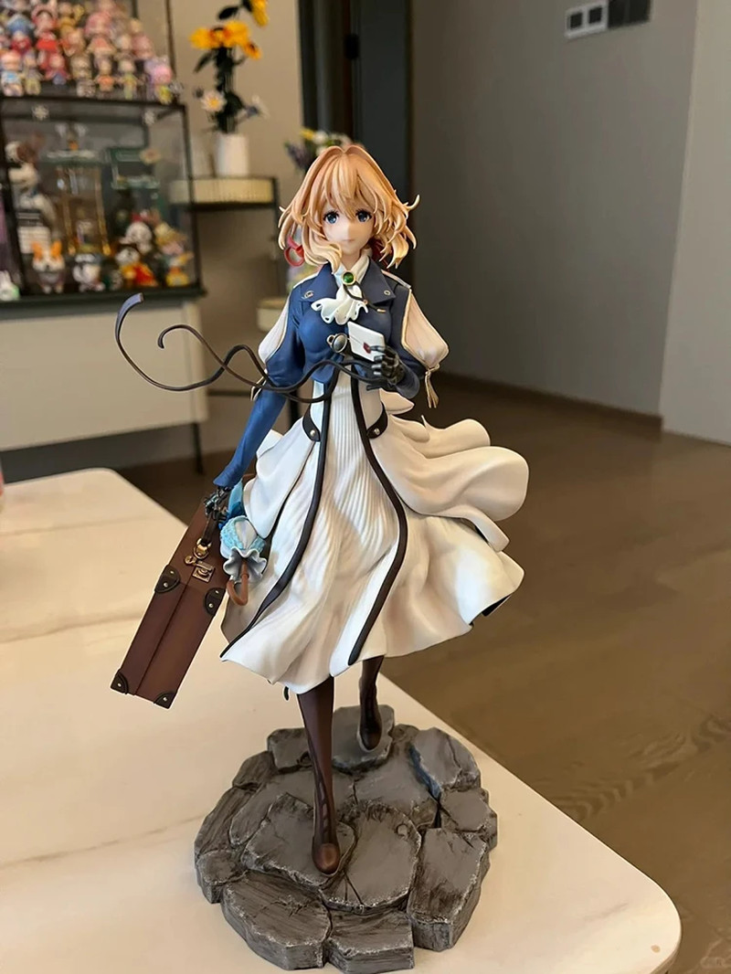 Figura Evergarden Violeta 25cm GK Anime Estatua Coleccionable Decoración Regalo