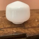Vintage Schoolhouse Milk Glass Replacement Small Shade Globe 3” Fitter Acorn