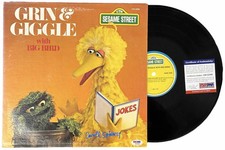 Caroll Spinney signed 12" Vinyl Record Oscar the Grouch Grin & Giggle with Big B