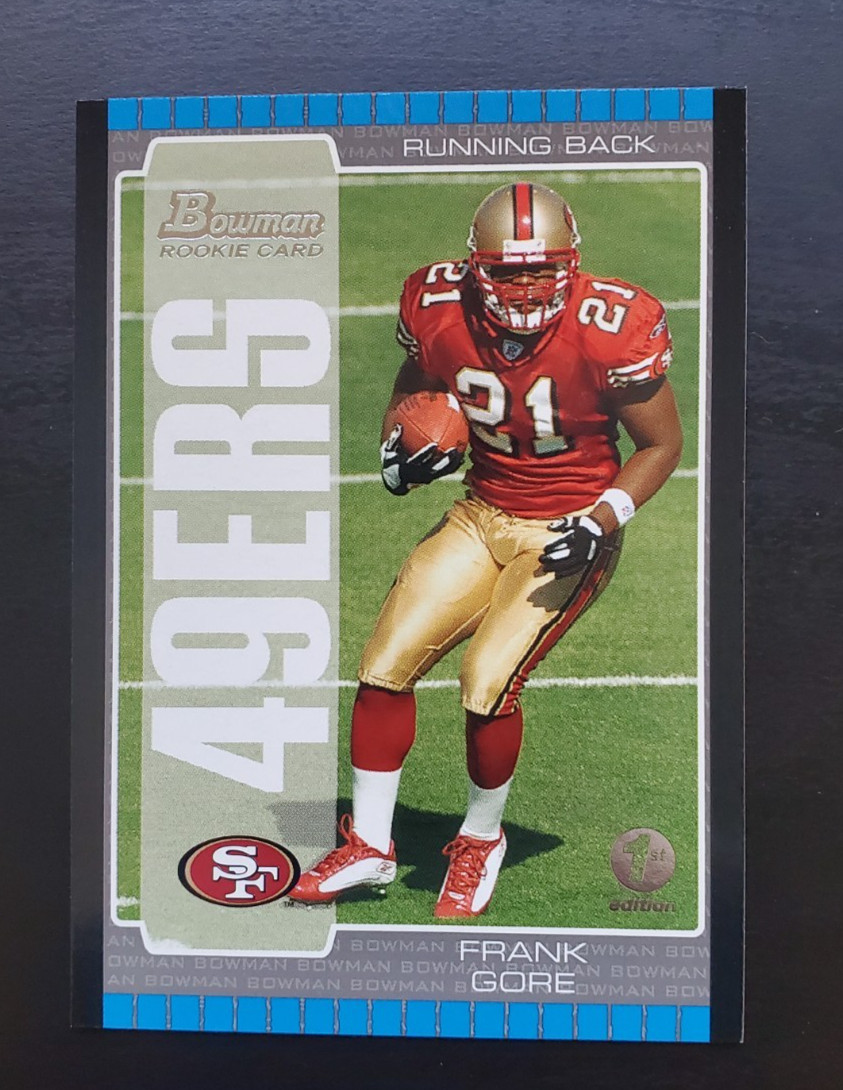 2005 Bowman 1st Edition Frank Gore Rookie #130 San Francisco 49ers
