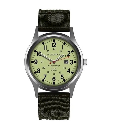 ✅ Reloj Militar Ejército Suizo Hombre Correa de Lona Analógico Cuarzo Deportivo Muñeca Regalo Reino Unido - Imagen 8 de 24