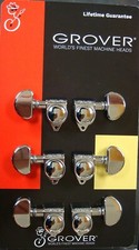 Grover 502C Rotogrip Locking Rotomatic Tuners 3 +3 Chrome Finish