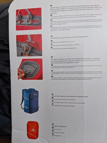 KARAKORUM VAUDE Fahrradtasche NEU 68l Volumen - Bild 3 von 5