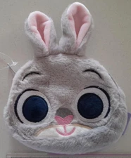 1 X NEW DISNEY ZOOTOPIA  JUDY HOPPS - FLUFFY ZIPPERED COIN PURSE NWT