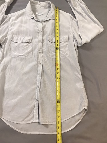 Equipment Femme camicetta di seta donna piccola grigio argento manica lunga - Foto 5 di 11