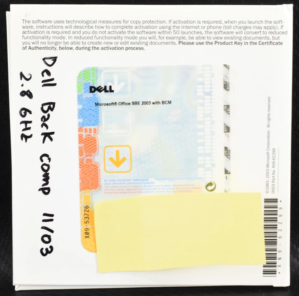 Microsoft Office Small Business Edition 2003 & Business Contact Manager (2 Disc) - Image 4 of 4