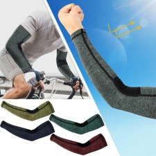 Compression Cooling Arm Sleeves Cover UV Sun Protection Ice Silk Cooling Sleeve