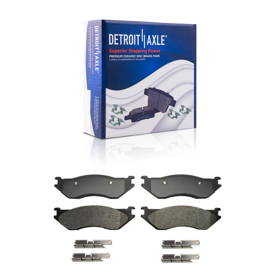 Rotores perforados delanteros + pinzas de freno y pastillas de freno para Dodge Ram 1500 Durango Foto 4 de 4