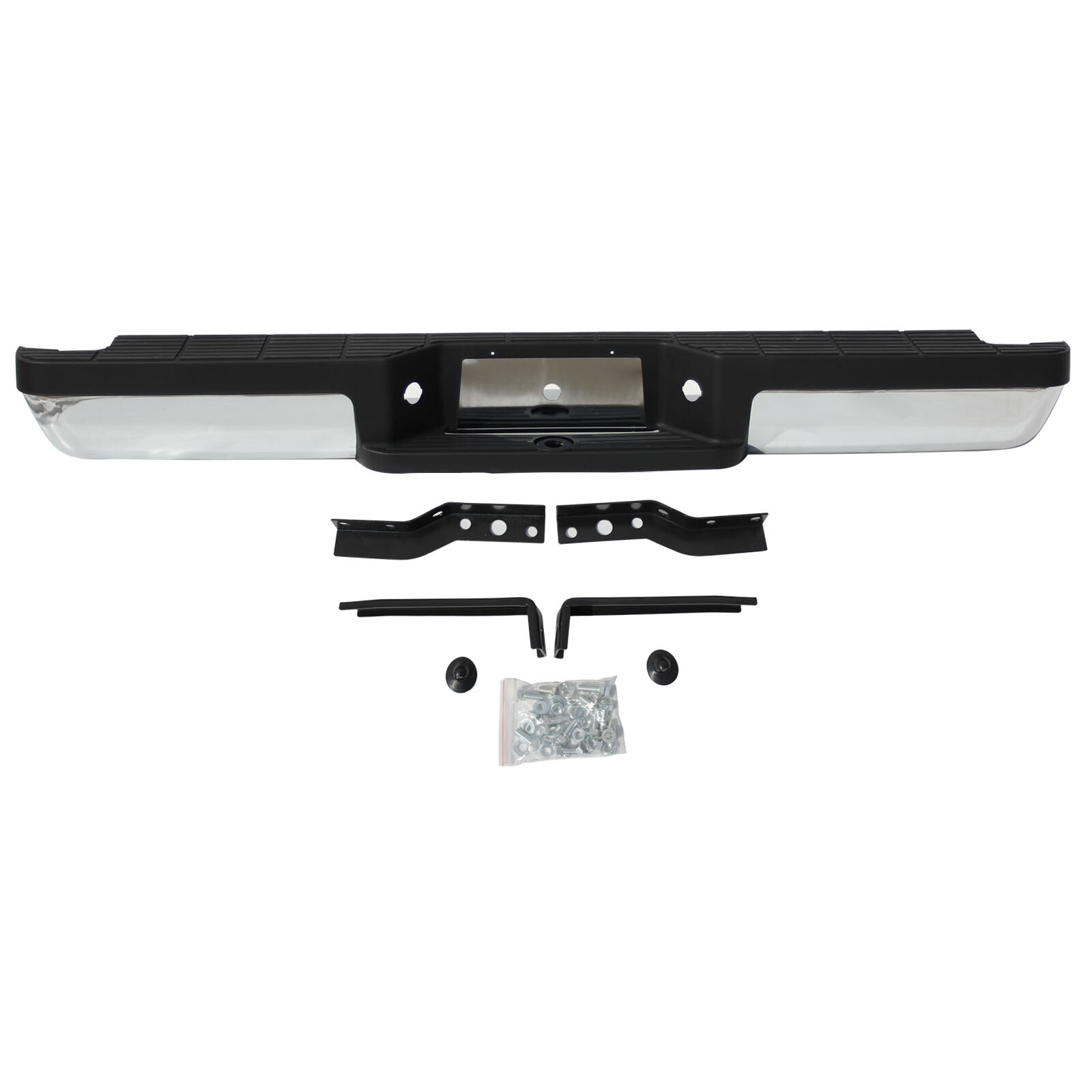Ford Ranger Rear Steps Chrome Steel Rear Step Bumper Assembly For 1993-2011 Ford Ranger ...
