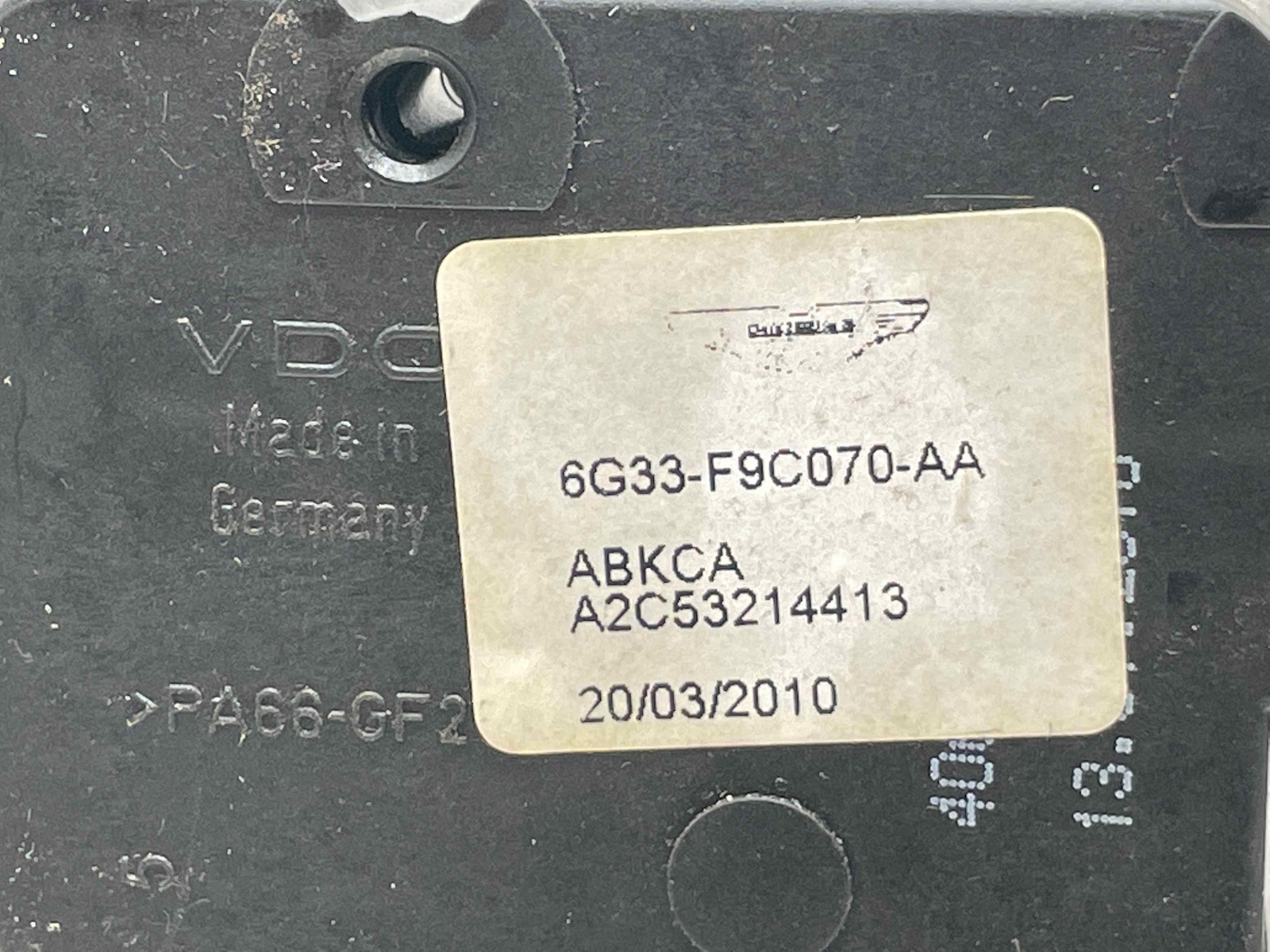 2010 Aston Martin Rapide OEM Fuel Filler Lock Actuator 6G33-F9C070-AA