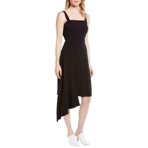 msk solid fit-and-flare midi tank dress MSK Women's Dress Solid Fit-And-Flare Midi Tank Sleeveless Solid Blue Large  New