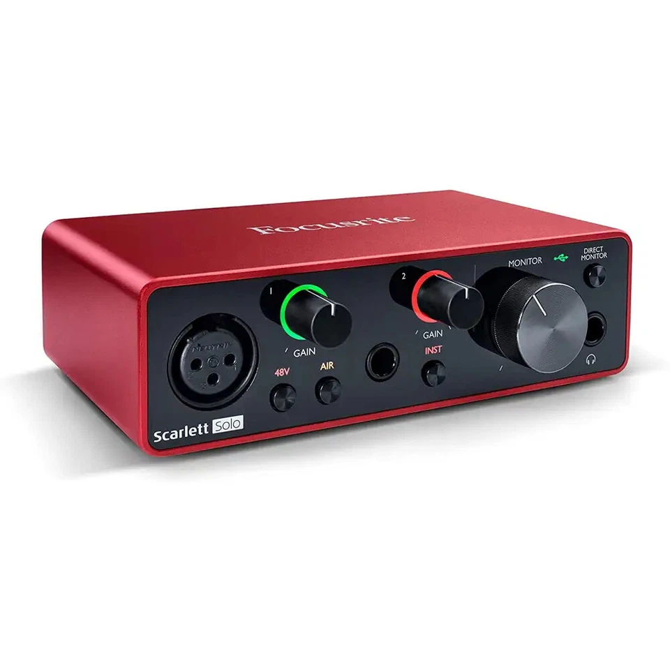 FOCUSRITE SCARLETT SOLO (3rd Gen.) scheda audio usb per registrazione produzione - Immagine 4 di 4