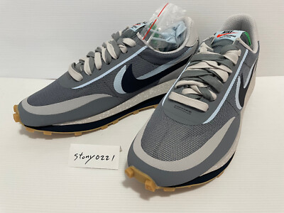 nike ld waffle x sacai x clot cool grey