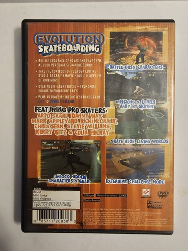 Evolution Skateboarding (Sony PlayStation 2, 2002) - Picture 2 of 7