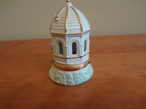 Gazebo vintage Lenox il giardino scatola del tesoro con ciondolo libellula portagioie - Foto 3 di 10