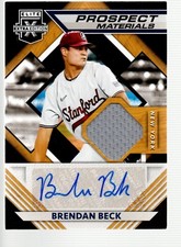 2021 Elite Extra Edition Prospect Materials Auto #PMS-BB Brendan Beck
