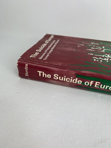 The Suicide of Europe hardcover signed by Prince Michel Sturdza 1968 dust jacket - Picture 3 of 10