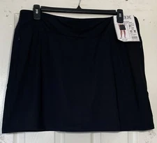 New RBX women knit skort 2X zipper pockets with inner compression shorts Tennis