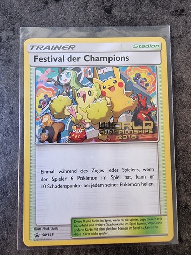 2018 Pokémon German World Championship Promo #SM-P Champions Festival SM148