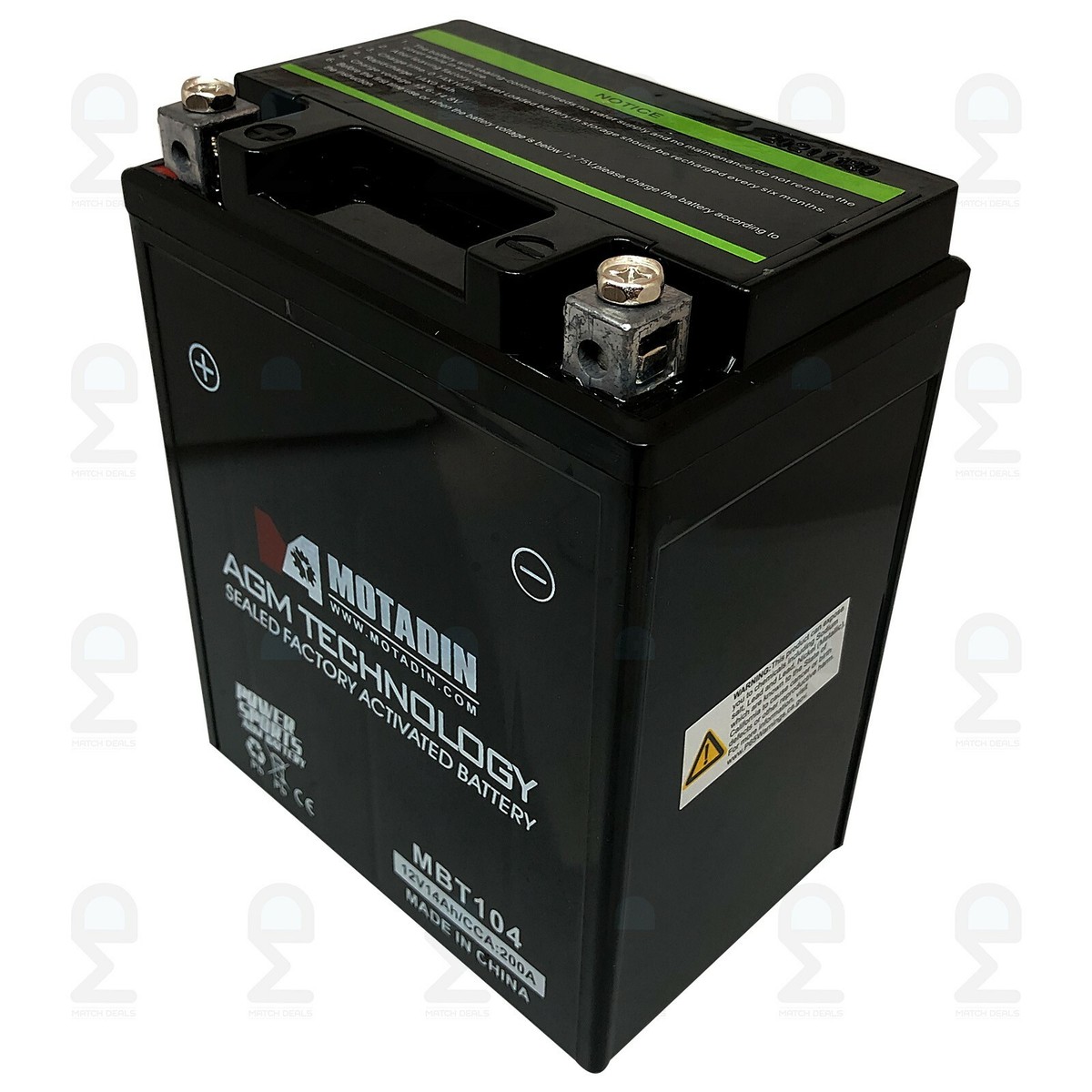 AGM BATTERY FOR KAWASAKI NINJA 750R ZX750 ZX-7 1987-1990 / ZX-10