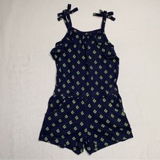 Romper Outfit Girl  s 4 navy Blue Green Tank Short Combo Set Crazy 8 Summer Pool