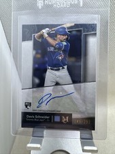 2024 Topps Museum Collection  Davis Schneider On Card Rookie Auto Blue Jays /299